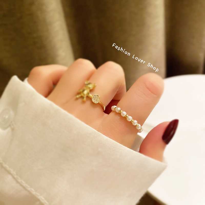 แหวนมุกมินิมอล 💍 แหวนมินิมอล minimal แหวนปรับขนาดได้ แหวน แหวนมุก แหวนแฟชั่น 🎁 ส่งฟรี FREE 🎁