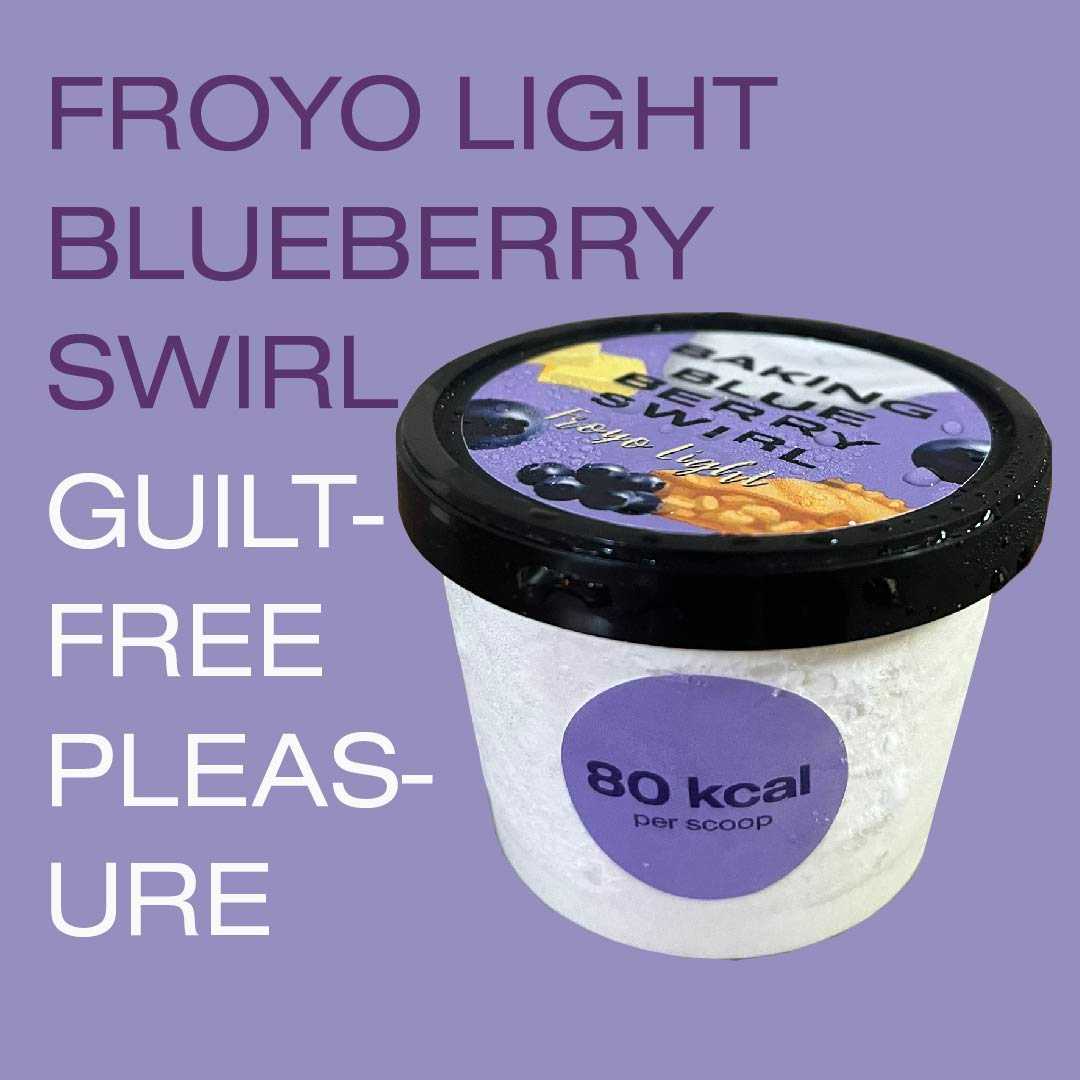 Baking blueberry swirl (MiniCup) - Light Froyo