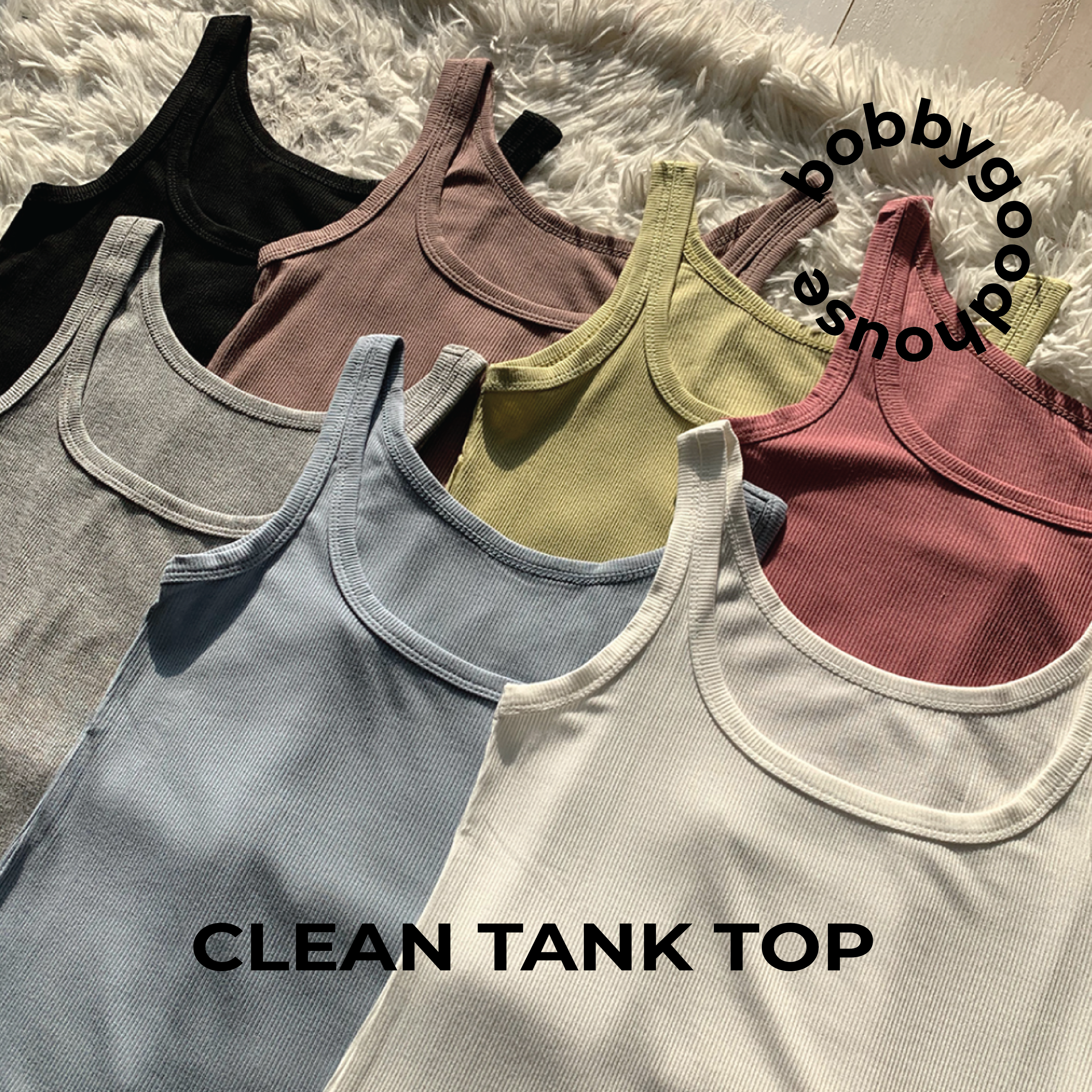(PRE ORDER) CLEAN TANK TOP (7colors)