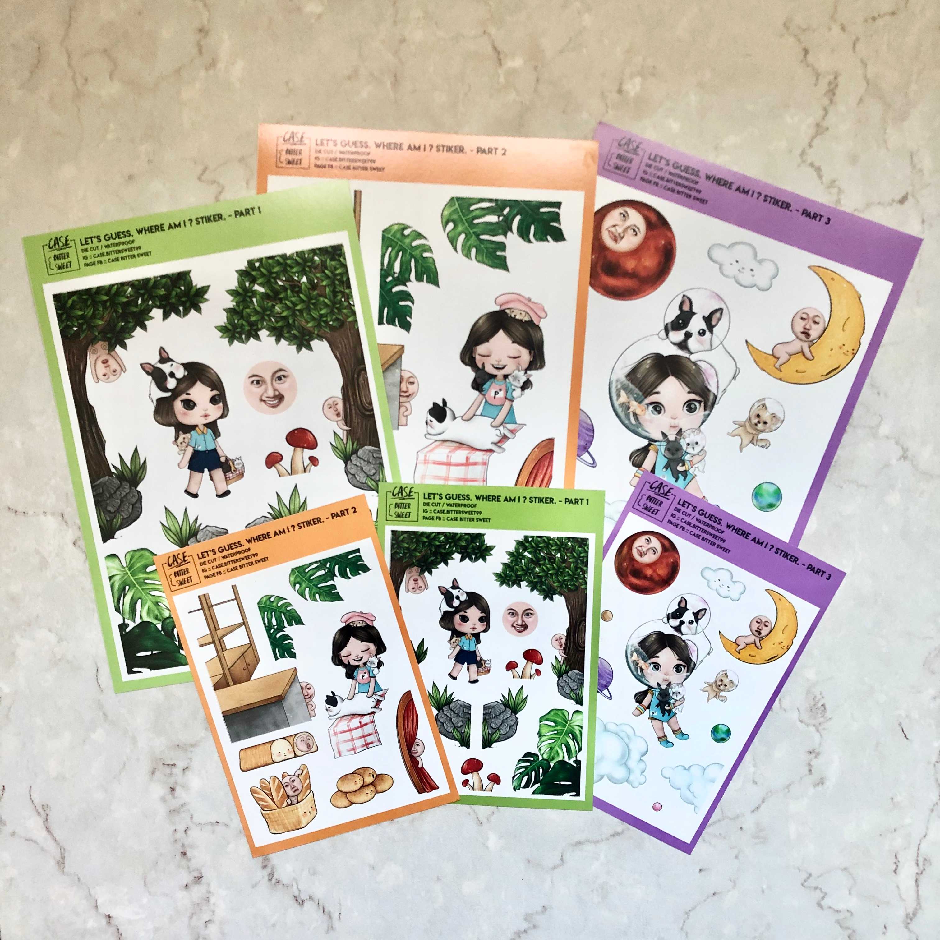 สติกเกอร์ STICKER :: let s guess. where am i