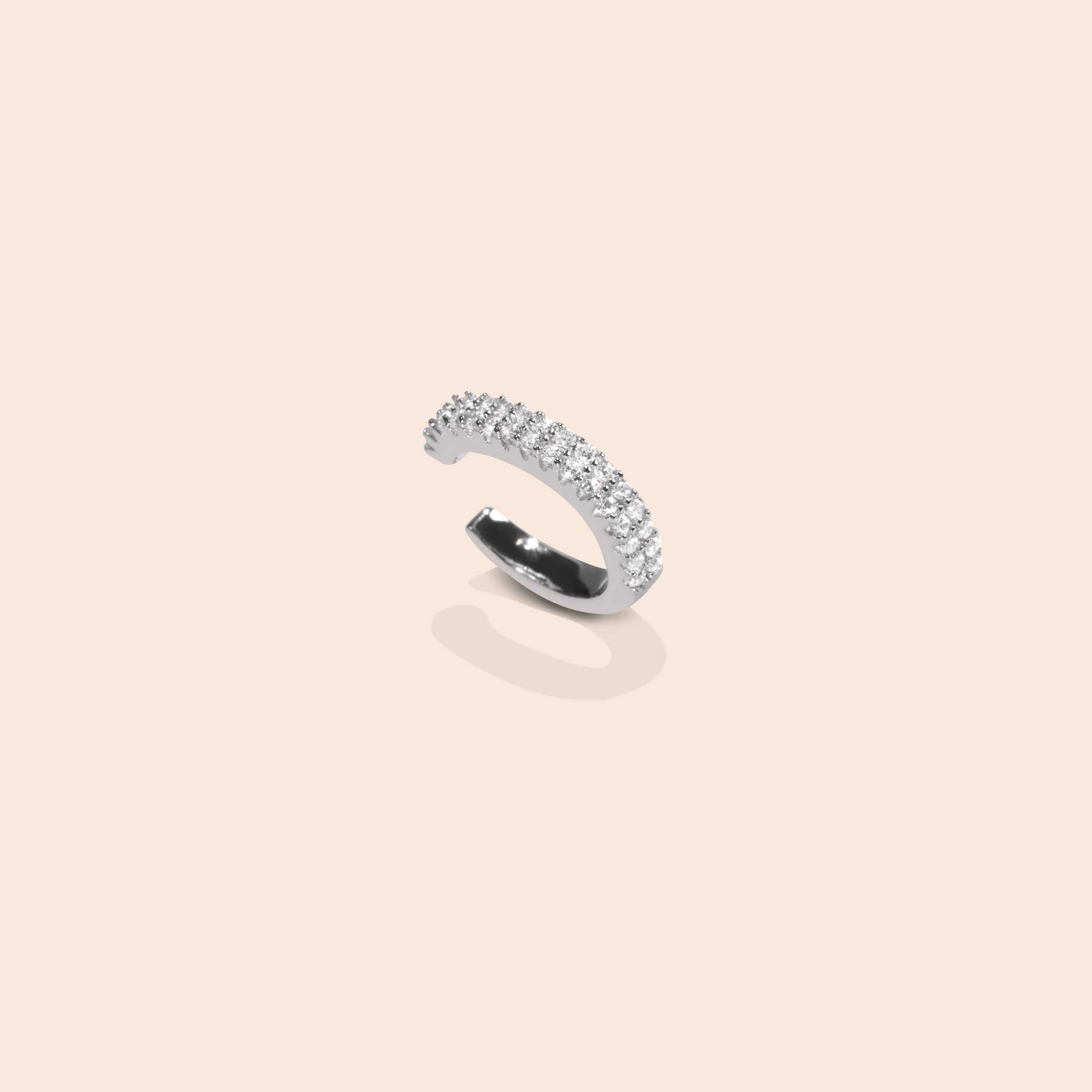 GEMMAPIECE ต่างหูหนีบ 2 line diamond Earcuff