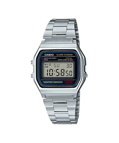 CASIO นาฬิกาคาสิโอ พร้อมส่ง นาฬิกาข้อมือ นาฬิกาของแท้ ประกันศูนย์ CMG 1 ปี รุ่น A158WA-1D