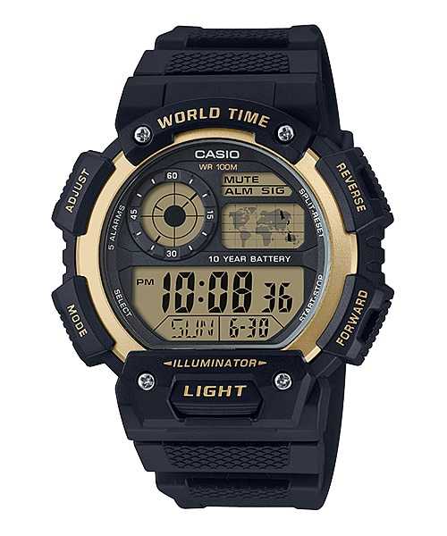 CASIO นาฬิกาคาสิโอ พร้อมส่ง นาฬิกาข้อมือ นาฬิกาของแท้ ประกันศูนย์ CMG 1 ปี รุ่น AE-1400WH-9A