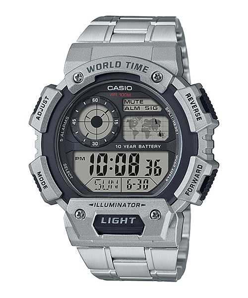 CASIO นาฬิกาคาสิโอ พร้อมส่ง นาฬิกาข้อมือ นาฬิกาของแท้ ประกันศูนย์ CMG 1 ปี รุ่น AE-1400WHD-1A