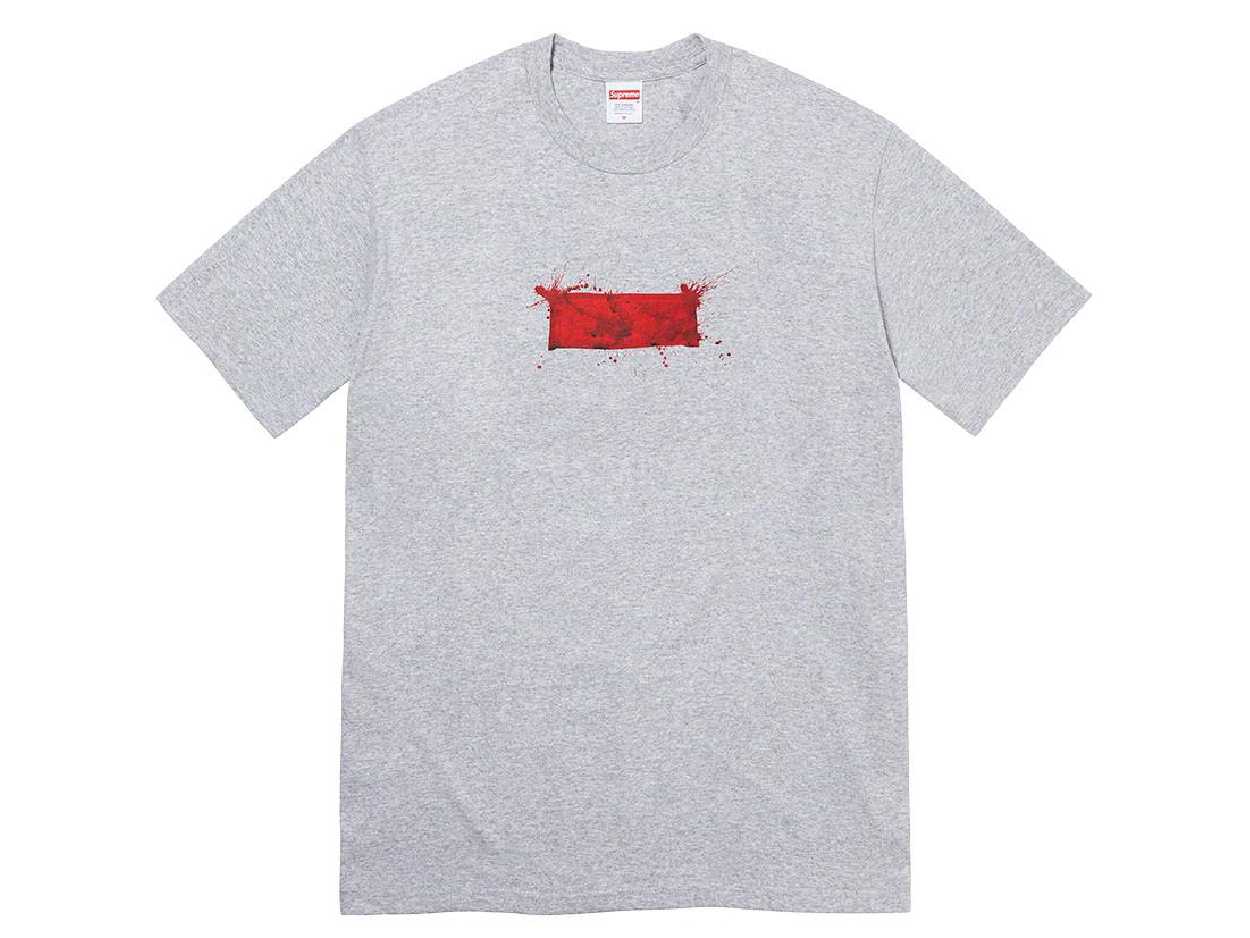 Supreme Ralph Steadman Box Logo Tee (HEATHER GRETY)