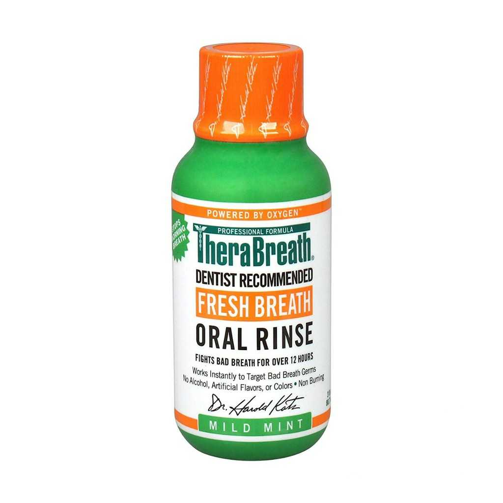 น้ำยาบ้วนปากสูตรออริจินอล TheraBreath Fresh Breath (Mild Mint) - Travel Size 88ml