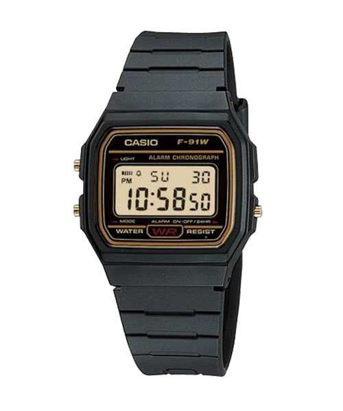 CASIO นาฬิกาคาสิโอ พร้อมส่ง นาฬิกาข้อมือ นาฬิกาของแท้ ประกันศูนย์ CMG 1 ปี รุ่น F-91WG-9