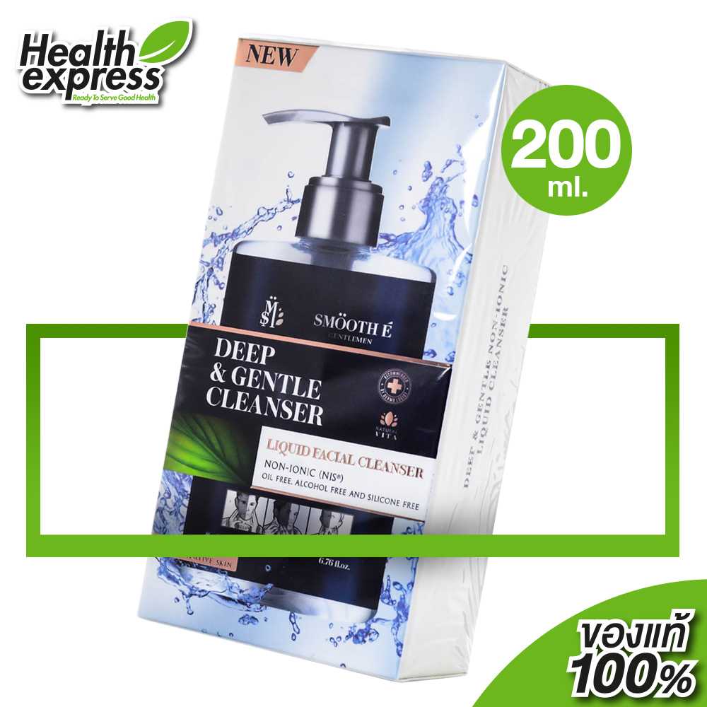 Smooth E Deep & Gentle Non-Ionic Liquid Cleanser สมูท อี ดีฟ แอนด์ เจลเทิน คลีนเซอร์ [200 ml.]