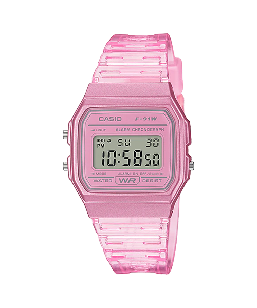 CASIO นาฬิกาคาสิโอ พร้อมส่ง นาฬิกาข้อมือ นาฬิกาของแท้ ประกันศูนย์ CMG 1 ปี รุ่น F-91WS-4