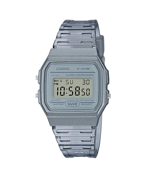 CASIO นาฬิกาคาสิโอ พร้อมส่ง นาฬิกาข้อมือ นาฬิกาของแท้ ประกันศูนย์ CMG 1 ปี รุ่น F-91WS-8