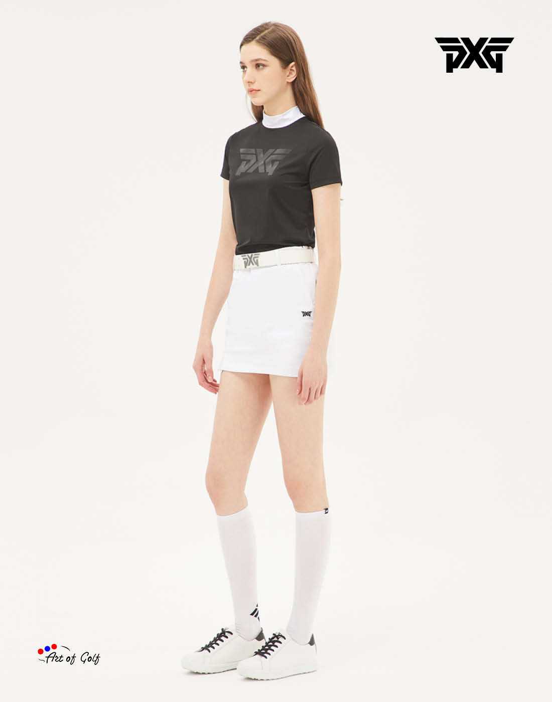 ถุงเท้า PXG Women Big Logo Knee Socks (White) สินค้าแท้ 100%