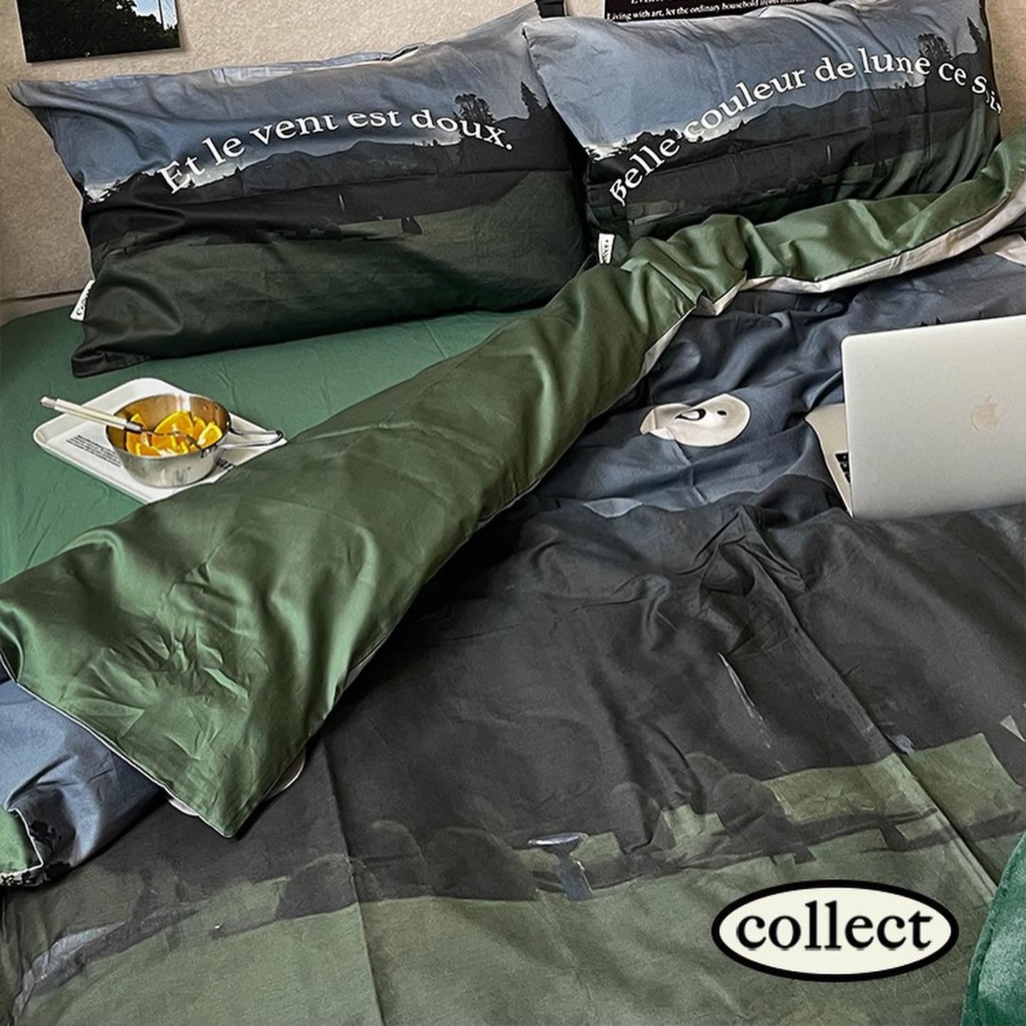 Green blue bedding set (Pre-order)