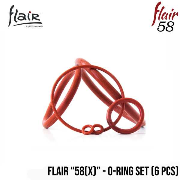 เครื่องชงกาแฟเอสเพรสโซ่ Flair “58(x)” – อะไหล่ ซีลยาง O-Ring (6 pcs set)