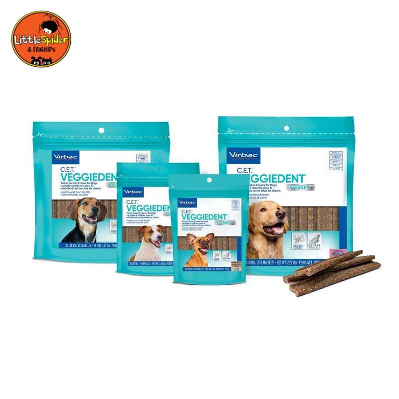 Virbac Veggiedent เวจจี้เดนท์ เฟรช ของว่างสำหรับสุนัขเพื่อสุขภาพช่องปาก