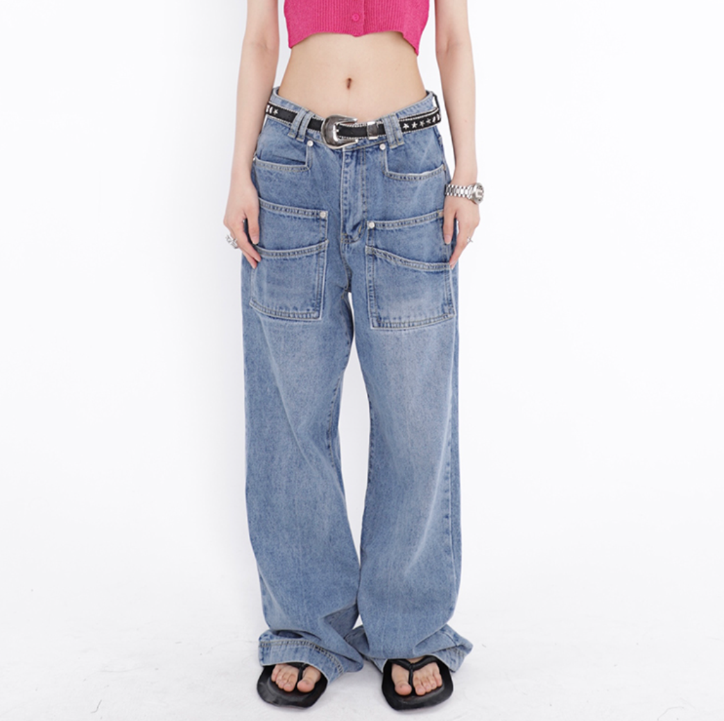 (PRE ORDER) LOW WAIST SPACE JEANS