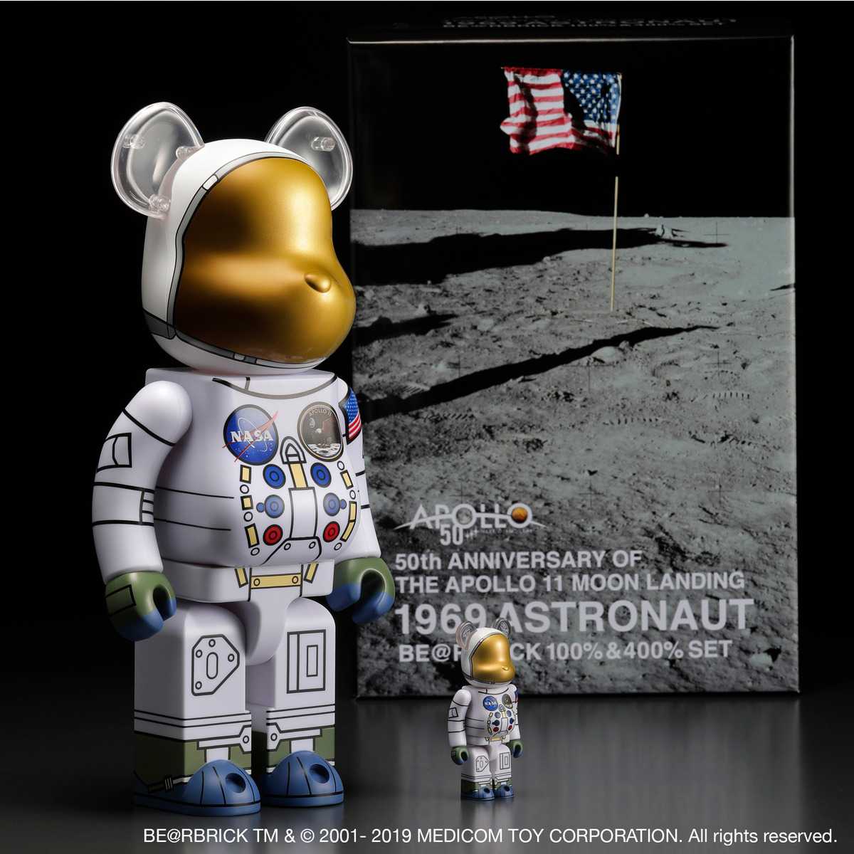 Be@rbrick 1969 Astronaut 100%+400%