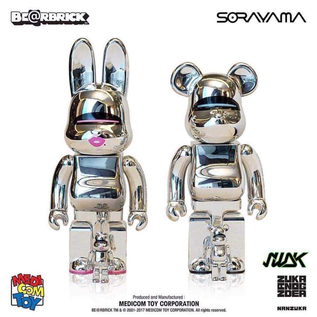 Be@rbrick & Rabbrick Sorayama 100%+400% พร้อมลายเซ็น