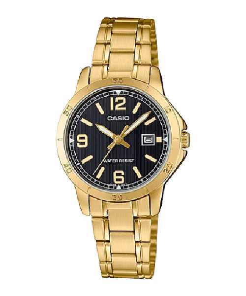 CASIO นาฬิกาคาสิโอ พร้อมส่ง นาฬิกาข้อมือ นาฬิกาของแท้ ประกันศูนย์ CMG 1 ปี รุ่น LTP-V004G-1B
