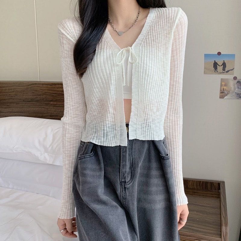 (sold out) Candy bow tie cardigan (J&T)