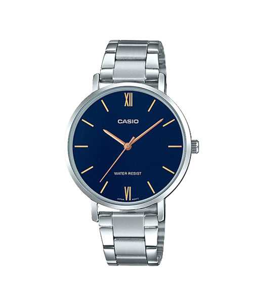 CASIO นาฬิกาคาสิโอ พร้อมส่ง นาฬิกาข้อมือ นาฬิกาของแท้ ประกันศูนย์ CMG 1 ปี รุ่น LTP-VT01D-2B