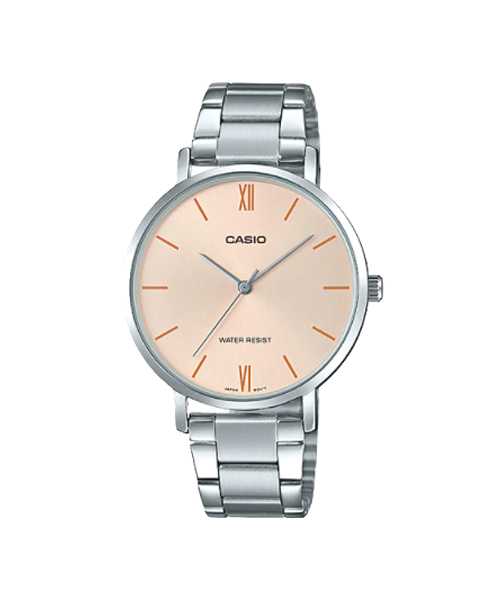 CASIO นาฬิกาคาสิโอ พร้อมส่ง นาฬิกาข้อมือ นาฬิกาของแท้ ประกันศูนย์ CMG 1 ปี รุ่น LTP-VT01D-4B