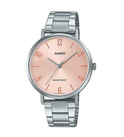 CASIO นาฬิกาคาสิโอ พร้อมส่ง นาฬิกาข้อมือ นาฬิกาของแท้ ประกันศูนย์ CMG 1 ปี รุ่น LTP-VT01D-4B2
