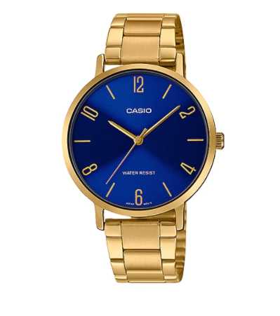 CASIO นาฬิกาคาสิโอ พร้อมส่ง นาฬิกาข้อมือ นาฬิกาของแท้ ประกันศูนย์ CMG 1 ปี รุ่น LTP-VT01G-2B