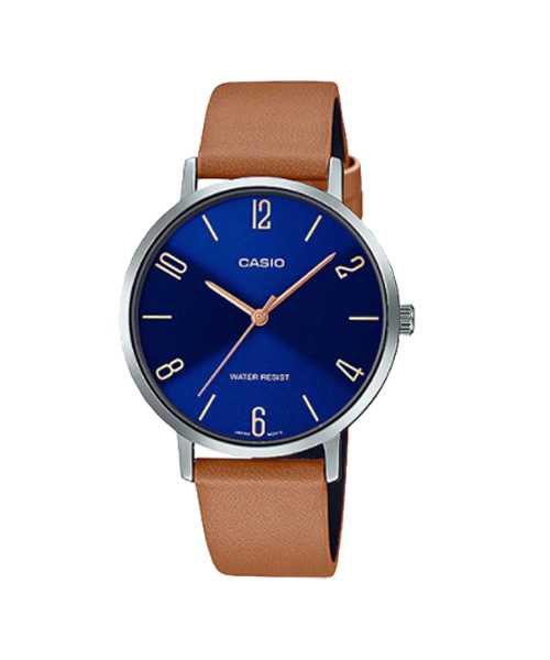 CASIO นาฬิกาคาสิโอ พร้อมส่ง นาฬิกาข้อมือ นาฬิกาของแท้ ประกันศูนย์ CMG 1 ปี รุ่น LTP-VT01L-2B2
