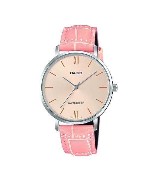 CASIO นาฬิกาคาสิโอ พร้อมส่ง นาฬิกาข้อมือ นาฬิกาของแท้ ประกันศูนย์ CMG 1 ปี รุ่น LTP-VT01L-4B