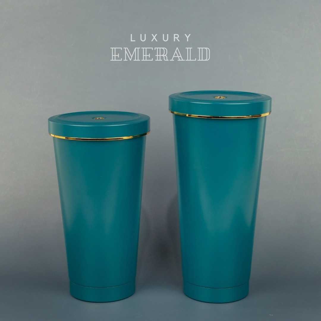 แก้วเก็บ​ความ​เย็น​ Luxury Tumbler - สี Emerald 