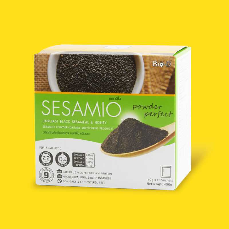 SESAMIO เซซามิโอ งาดำผสมน้ำผึ้ง