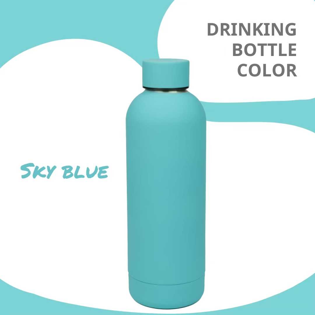 ขวดเก็บ​อุณหภูมิ​ เลเซอร์​สลัก​ชื่อ​ฟรี!! - สี SKY BLUE