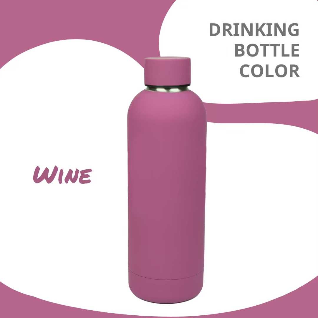 ขวดเก็บอุณหภูมิ​ เลเซอร์​สลัก​ชื่อ​ฟรี!! - สี WINE