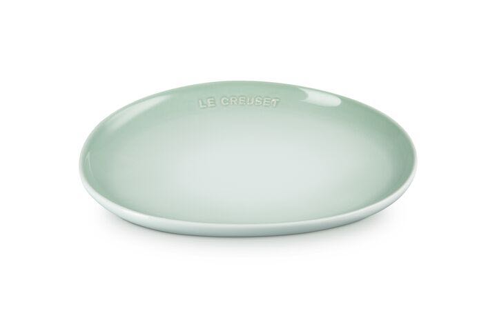 27CM SPHERE PETAL PLATE WATER GREEN