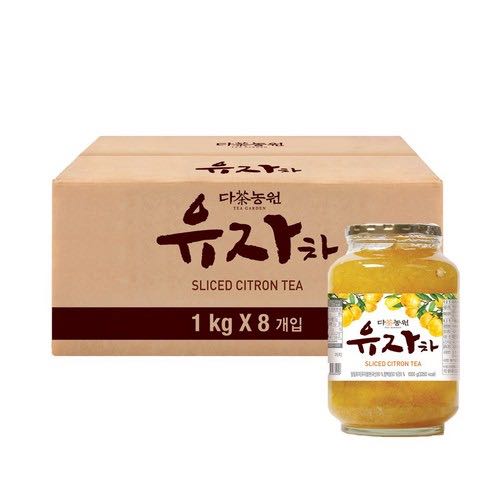 [ยกลัง 8 ขวด] 1kg ส้มยูสุเกาหลีแท้ DANONGWON YUJACHA Citron Tea แยมส้มยูจาชา Yuzu ไม่มีคาเฟอีน