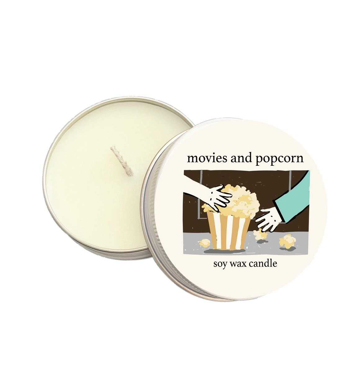 Summerstuff.marine - SOY WAX CANDLES กลิ่น MOVIES AND POPCORN (60 g) - เทียนหอมไขถั่วเหลือง