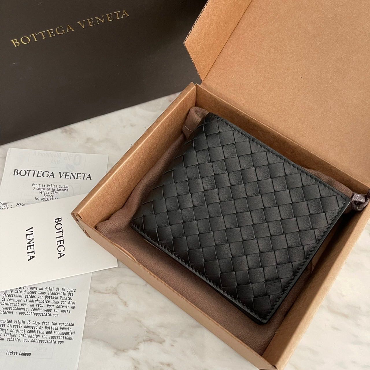 New Bottega wallet Black