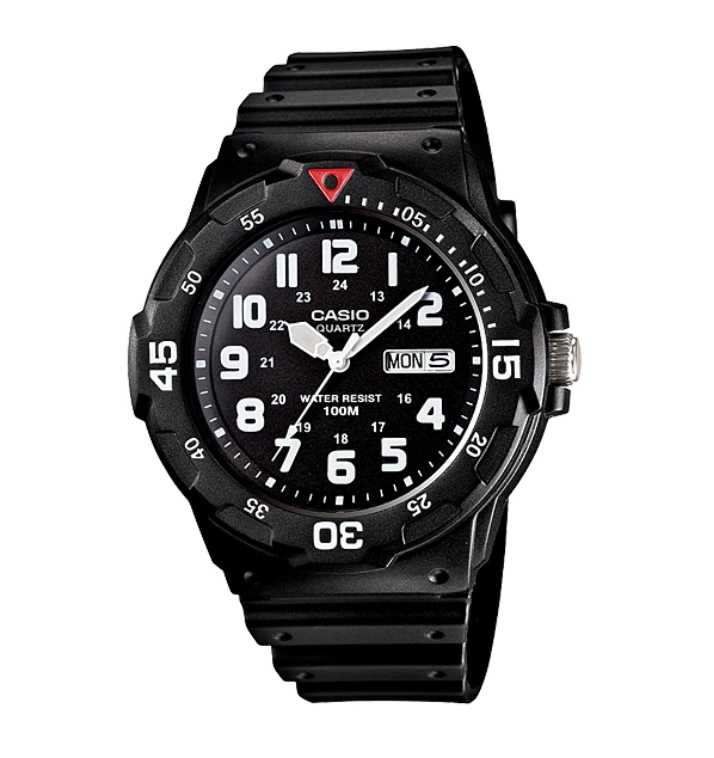 CASIO นาฬิกาคาสิโอ พร้อมส่ง นาฬิกาข้อมือ นาฬิกาของแท้ ประกันศูนย์ CMG 1 ปี รุ่น MRW-200H-1B