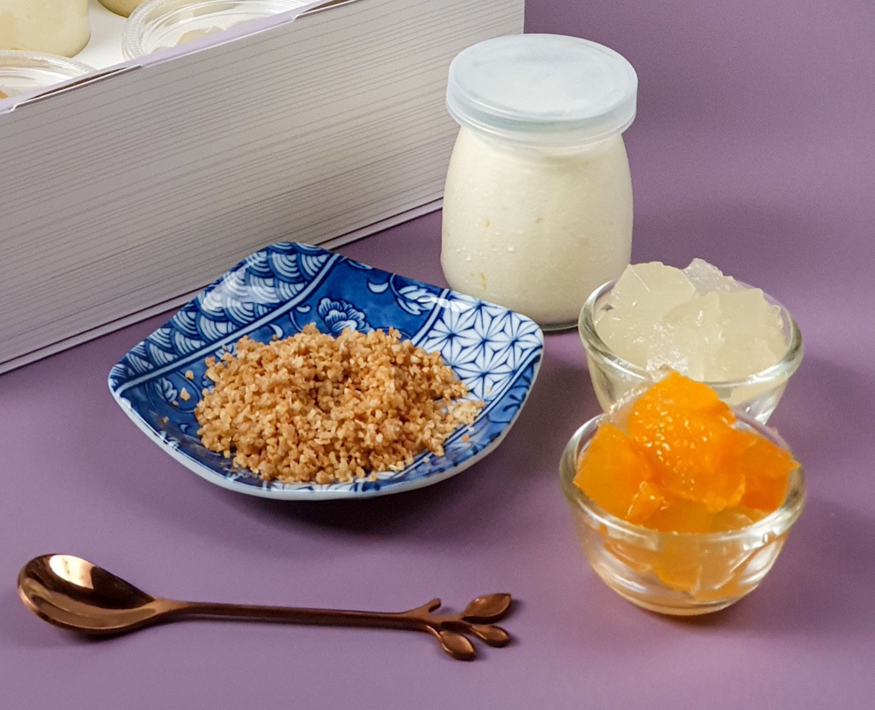 Combo set of 3 Yuzu Rare Cheesecake Jar + assorted Jelly ( Yuzu & Orange) [3 Days Pre-Order]