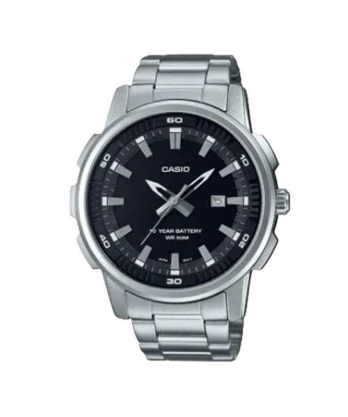CASIO นาฬิกาคาสิโอ พร้อมส่ง นาฬิกาข้อมือ นาฬิกาของแท้ ประกันศูนย์ CMG 1 ปี รุ่น MTP-E195D-1A