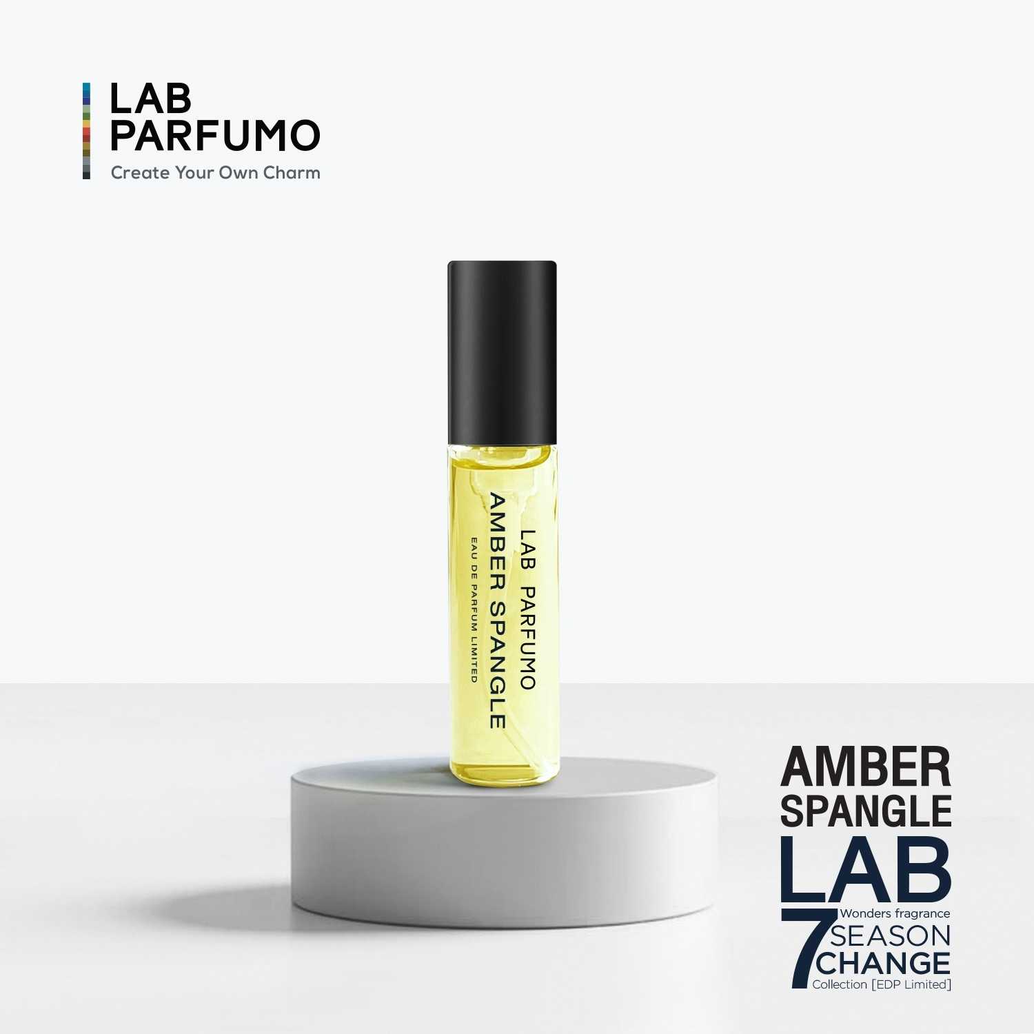 LAB Parfumo, AMBER SPANGLE น้ำหอมสำหรับผู้ชายและผู้หญิง (ขนาด 4ml) ความนุ่มลึก แพรวพราวและลึกลับ