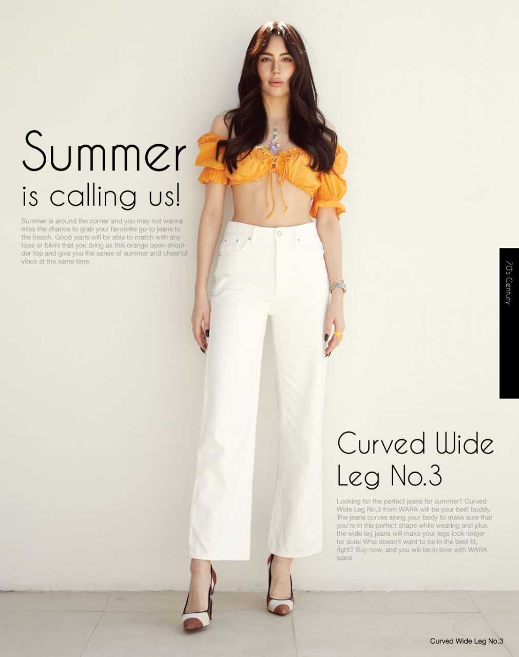 Curved wide leg no.3 - CWL.3 - white - 527