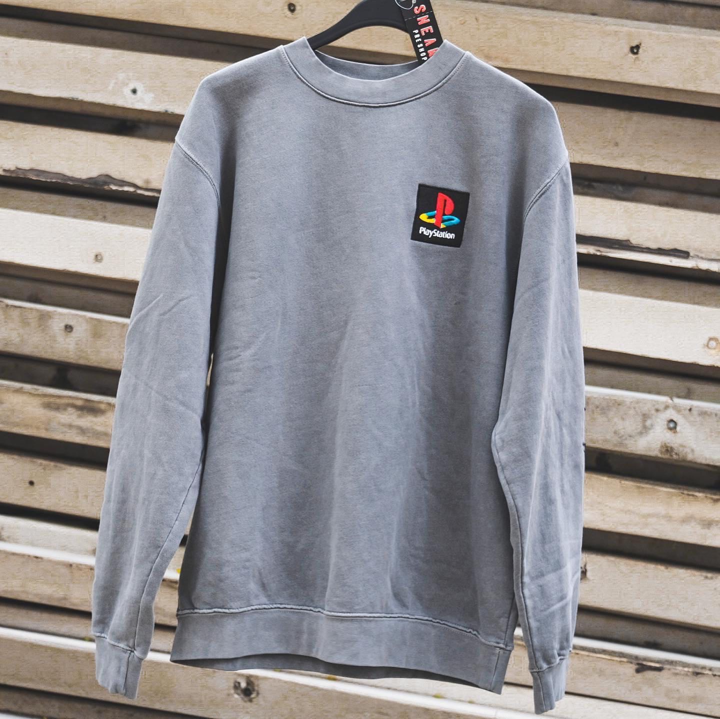 Travis Scott x Play Station PS Classic Grey Crewneck 