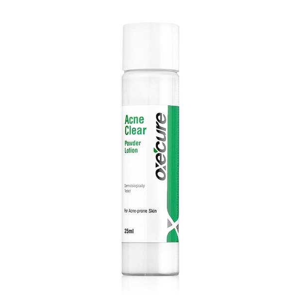 Oxe Cure Acne Clear Powder Lotion 25ml แป้งน้ำ สำหรับผิวที่เป็นผด