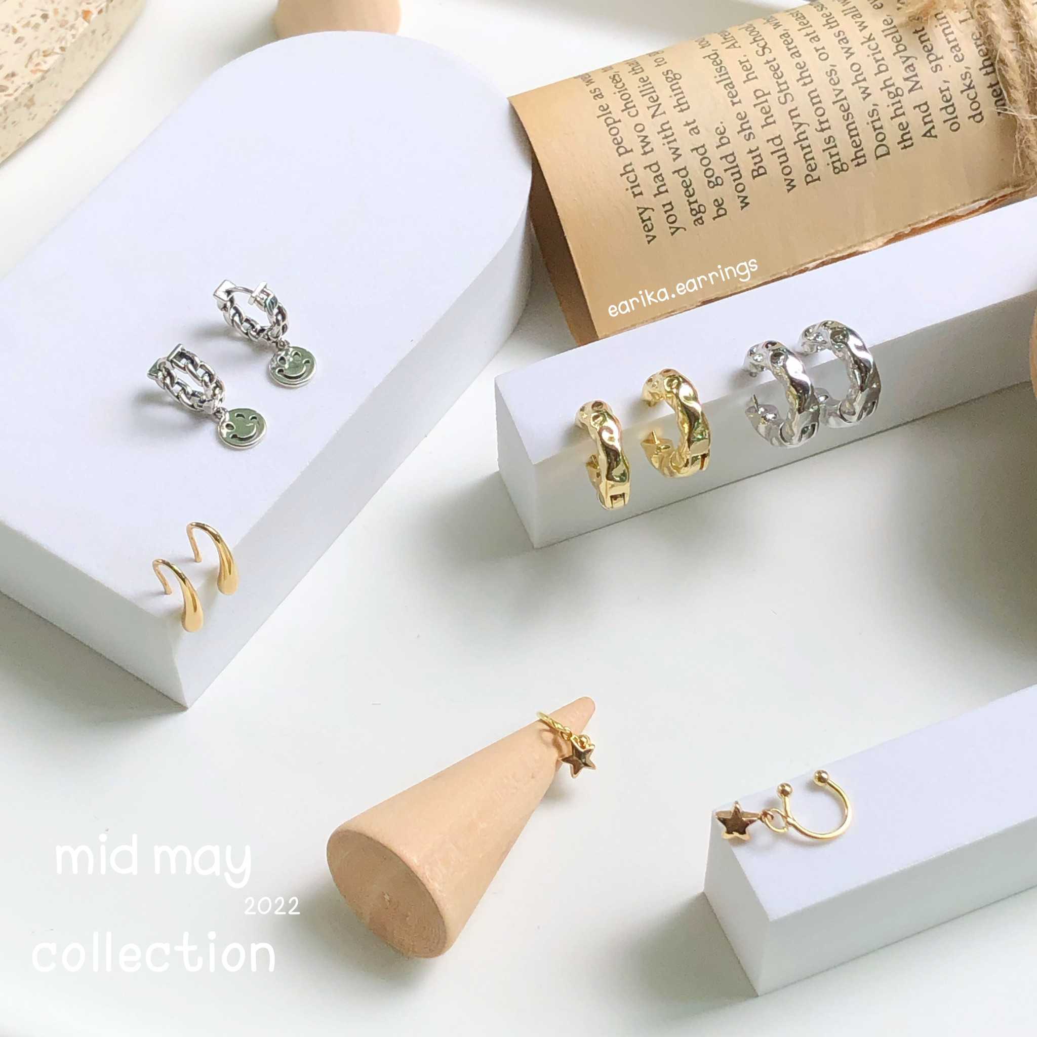earika.earrings - ต่างหูเงินแท้ S92.5 คอลเลคชั่นกลางเดือนพฤษภาคม 2022 (1) เหมาะสำหรับคนแพ้ง่าย