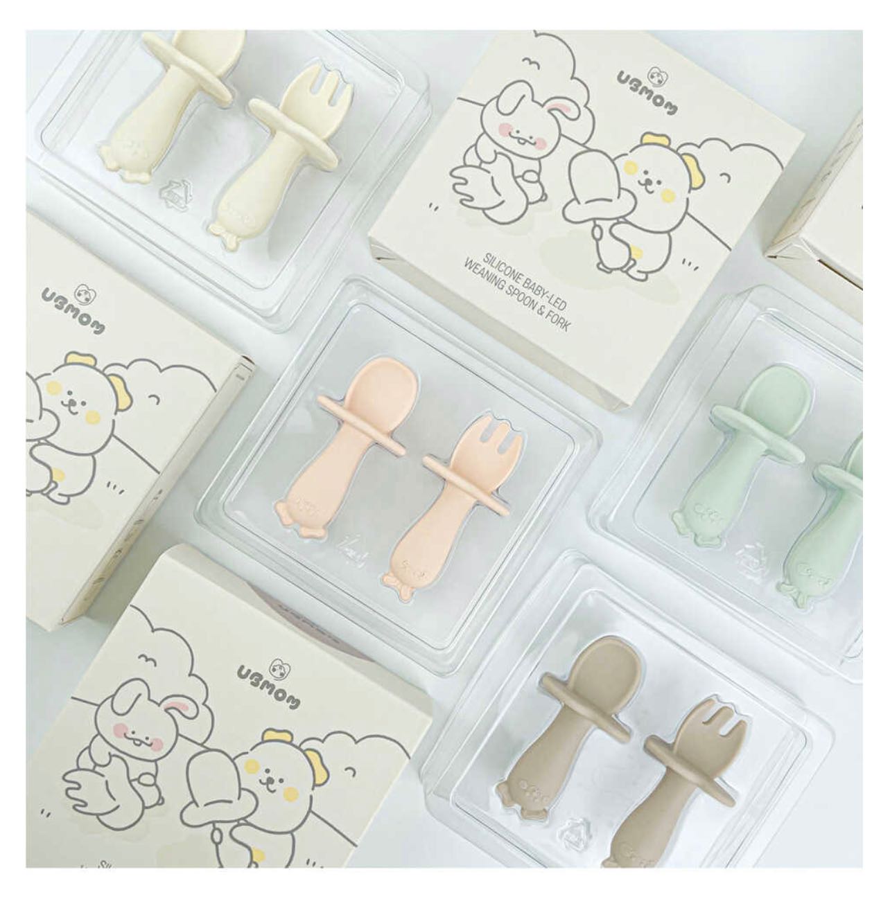 Ubmom silicone platinum feeding set