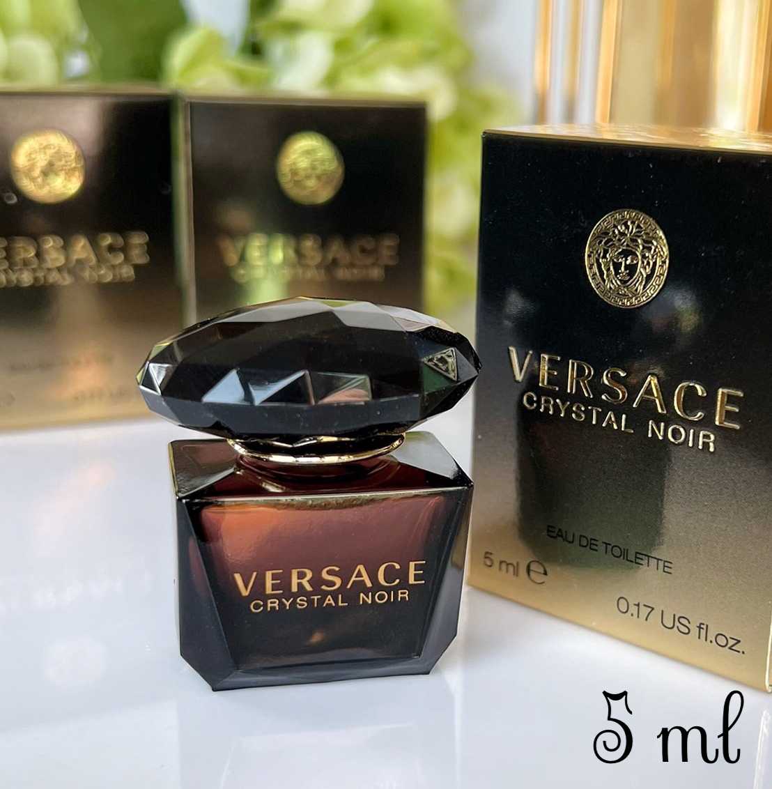 VERSACE Crystal Noir EDT น้ำหอมจิ๋ว ขนาดทดลอง 5 ml หัวแต้ม แท้100%