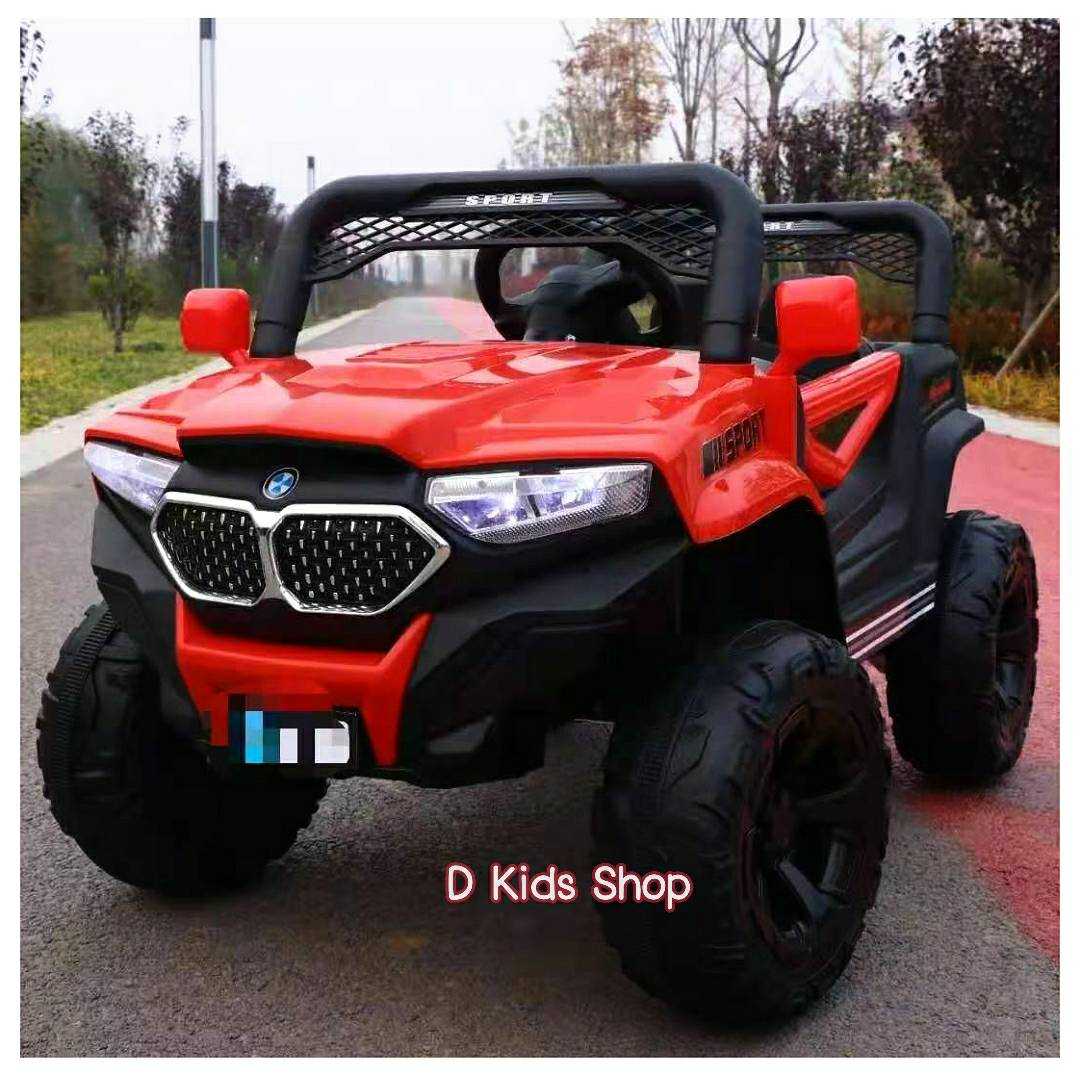 D Kids รถแบตเตอรี่เด็ก รถจีฟหน้า BMW รถเด็กนั่งทรงจี๊ป5มอเตอร์ ขับเคลื่อน 4 ล้อ No.215