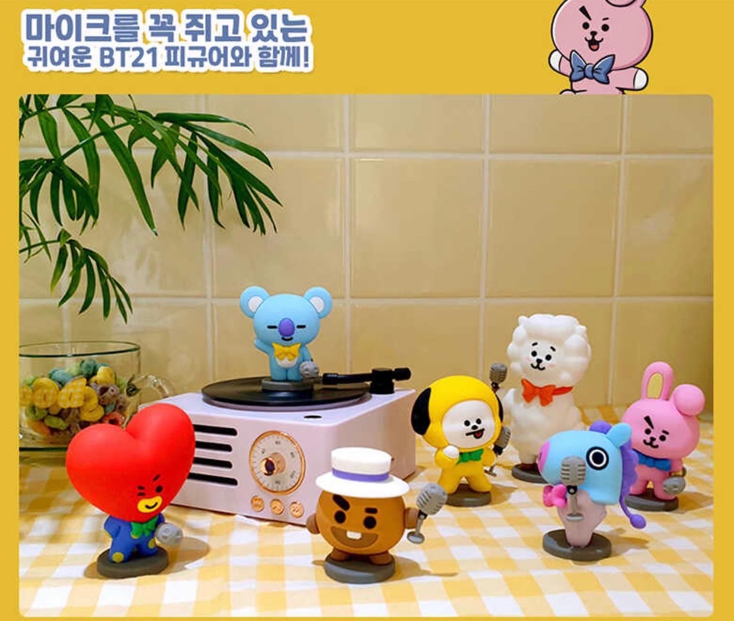 พร้อมส่ง🎉 ลำโพงบลูธูท Turntable Bluetooth Speaker BT21 ของแท้100%