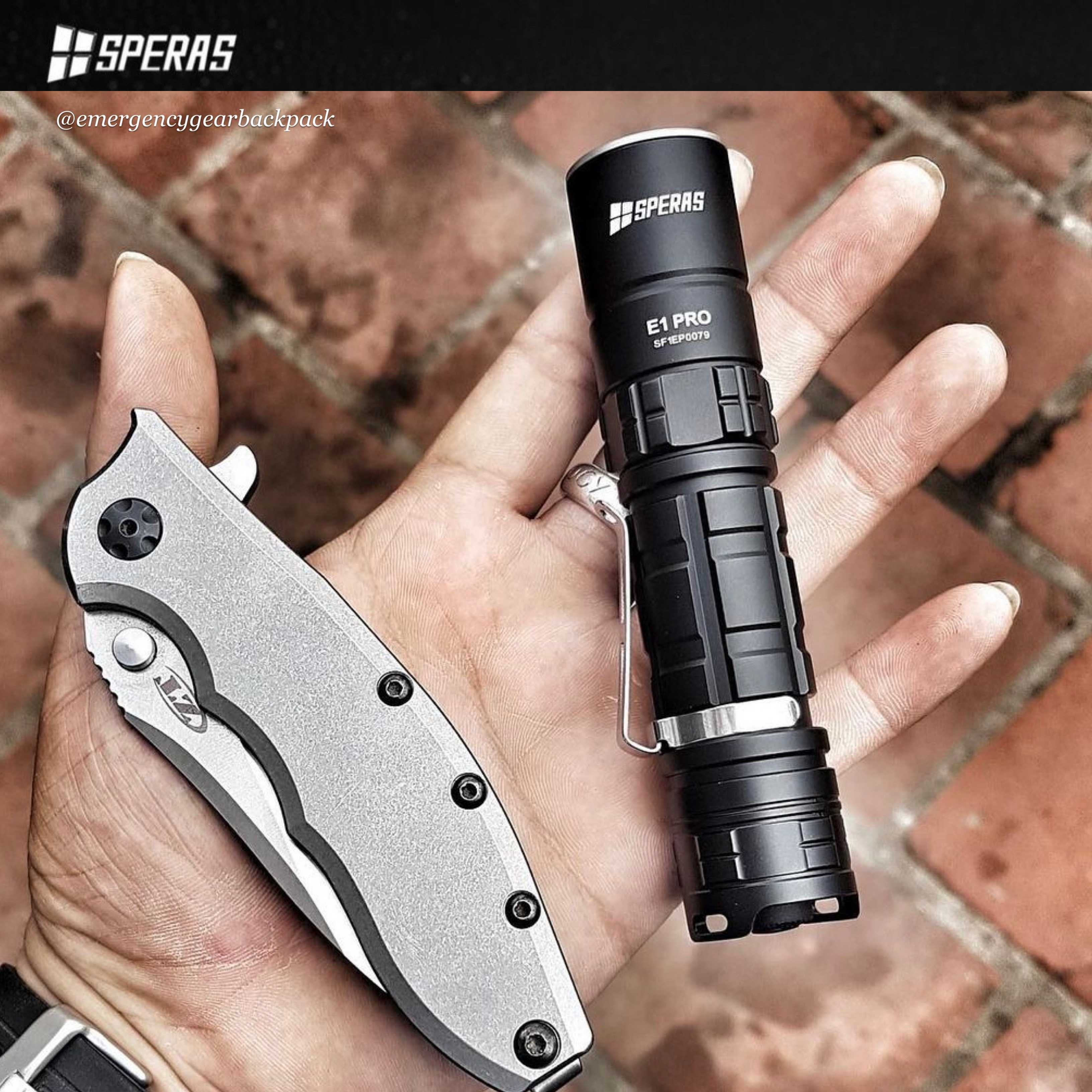SPERAS E1 PRO 1700 Lumens 284M EDC Tactical Flashlight